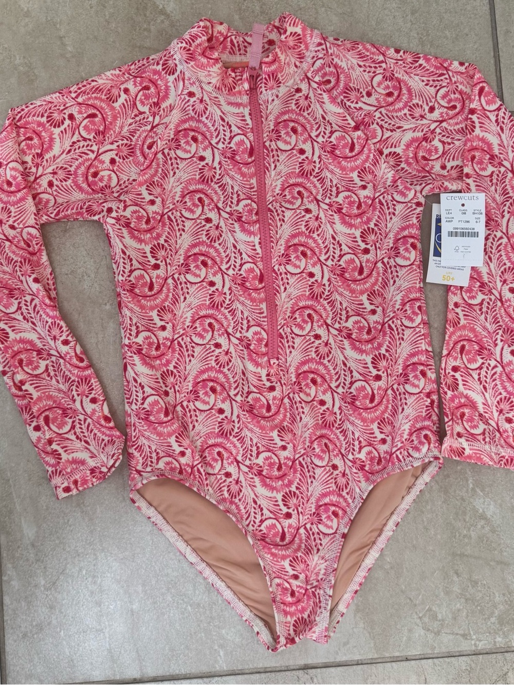 J. Crew rash guard swimsuit with UPF 50+ - Picture 10 of 13